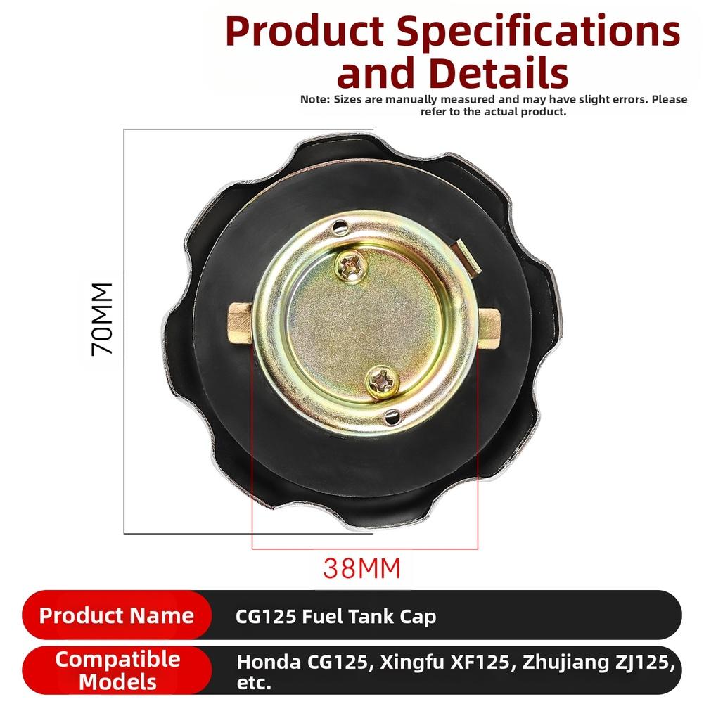 Aluminum Alloy Lock Motorcycle Fuel Cap Fuel System Replacement Wear Resistant Easy Installation Metal Construction