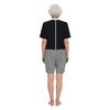 Tuta adattiva da donna per anziani con cerniera posteriore cerniera all'inguine Color Blocking Anti-strappo Tuta intera Bodysuit Alzheimer