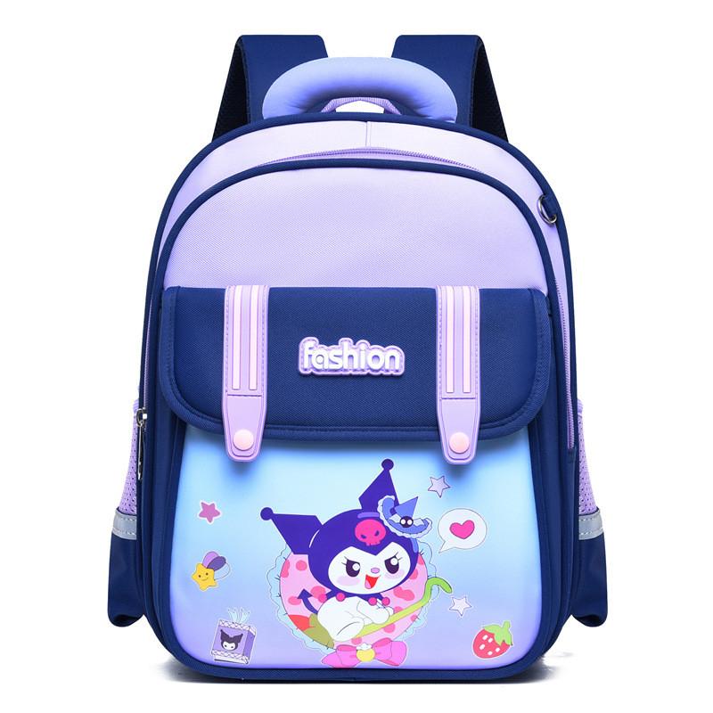 Cartoon Kuromi Ultraman Pattern Kids School Backpack For Elementary Students With Lightweight Oxford Fabric