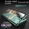 360 Full Lens Protection Metal Magnetic Double-sided Glass Case For Samsung Galaxy S26 S25 S24 S23 FE S22 Ultra Plus Snap Lock Phone Cover