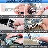 Keyport MOCA Key Tool Keychain Cord Box Scoring Hex Bit 3 TSA Keyport Pivot Keychain Size 10-in-1 Multi-Tool (Bottle Opener, Screwdriver, Cutter,