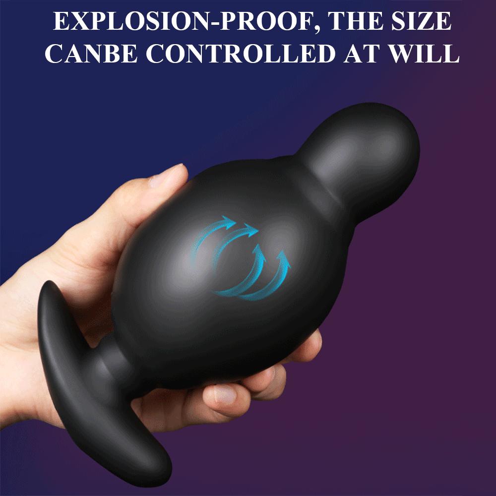Wireless Remote Control Male Prostate Massager Inflatable Anal Plug Vibrating Butt Plug Anal Expansion Vibrator Sex Toy for Men