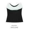 Kaslead New Arrival Women's Clothing Fashion Style Patchwork Fashion Graceful Tube Top Tops 2528777 800