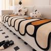 Plush Irregular Special-Shaped Sofa Cushion Autumn And Winter Advanced Feeling New Straight-Breasted Leather Special Sofa Cover Cover Cloth