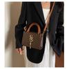 Letter Tassel Trend Fashion Retro Print Fashionable One Shoulder Handbag Small Square Women's Bag