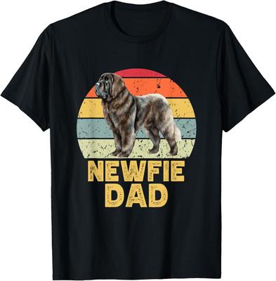 Newfie Dog Dad Funny Retro Newfoundland Lovers _ Owners Gift Unisex T-Shirt
