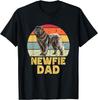 Newfie Hund Papa Lustig Retro Neufundländer Liebhaber _ Besitzer Geschenk Unisex T-Shirt