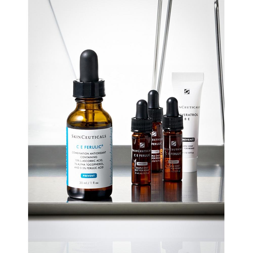 SkinsutiCals C E fEruliC Antioxidant Anti Aging ampoulE 30ml sEt  +C E fEruliC 4ml 3  rEsvEratrol B E 4ml