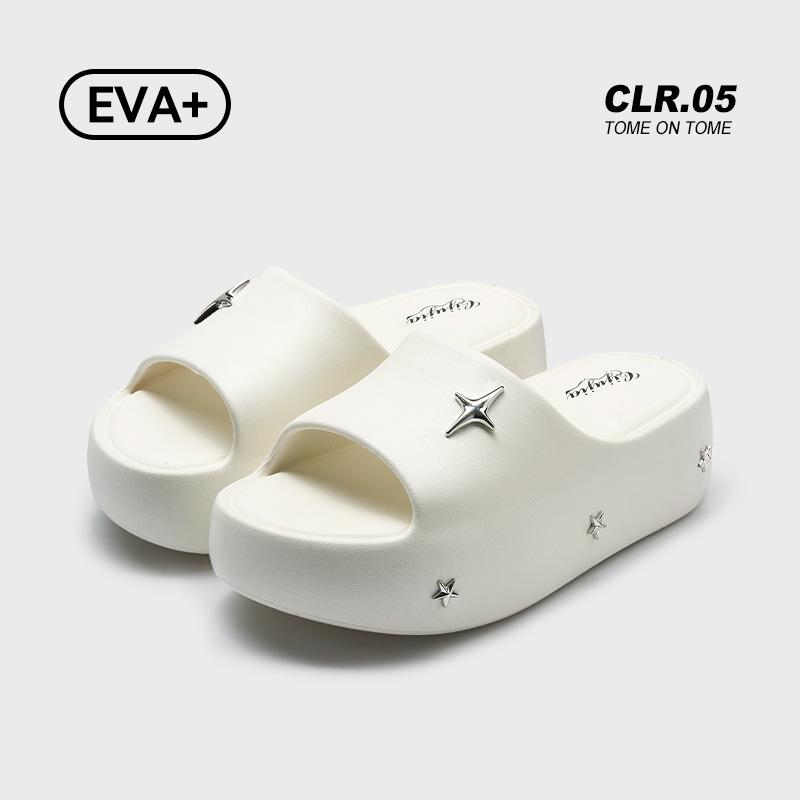5.5Cm heightening women's shoes summer new trend fashion cool slippers outer wear non-slip versatile one-word drag