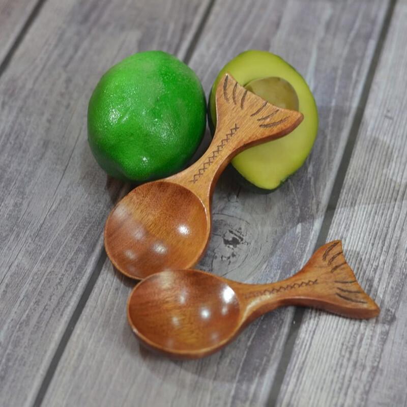 Fish Design Nanmu Wood Multipurpose Spoon Set