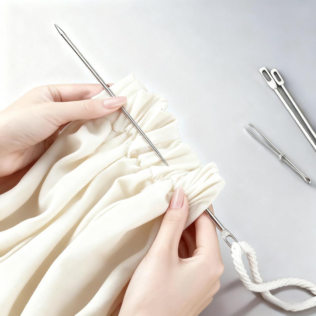 15-25cm Large Hole Threading Bodkin for Hat Rope Pants Shoelaces Thread Hand Sewing Needle Blunt End DIY Apparel Sewing Supplies