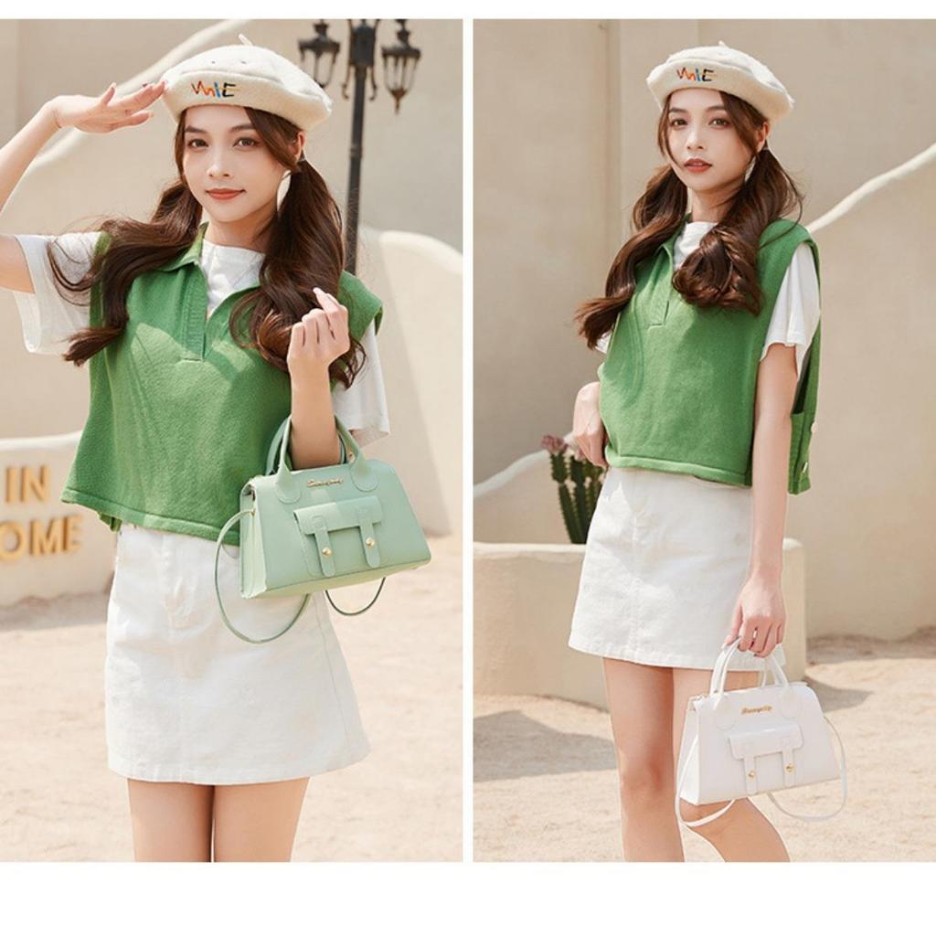 Ladies' Minimalist Luxury Crossbody Bag - Travel, Shopping, Commuting, Compact Handbag, Fashionable Shoulder Bag, Essential for Travel