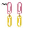 Youthful Look Fashion Accessories 1 Pair Teacher Earrings for Women Cute 2D Acrylic Crayon Pencil Backpack Stationery Themed Jewelry Teachers Number