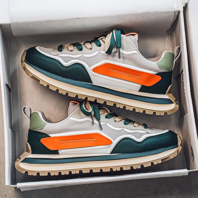 

2025 Летняя мужская спортивная обувь, повседневная обувь, модная спортивная обувь для активного отдыха, теннис, кожаные кроссовки для бега, дышащая мужская обувь 44