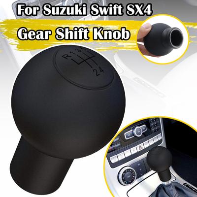 Silicone Gear Shift Knob Cover For Suzuki Swift SX4 ALTO MT 5 Speed Protect Top Dustproof WaterProof Skin Nonslip Shifter Collar