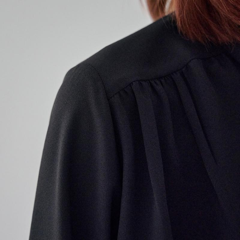 MAXZA Color Block Ribbon Tie Blouse Zd10qb603nh
