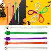 Cross-border Best-selling Halloween Wacky Tpr Soft Rubber Stress Relief Noodle Hand Bracelet Elastic Rope Toy Witch Purple 10.5g