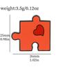 Colorful Rainbow Puzzle Brooch Unique Cartoon Metal Badge For Bags And Accessories