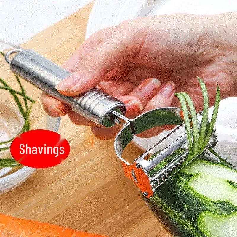 Stainless Steel Multifunctional Smiley Potato Peeler and Slicer Knife