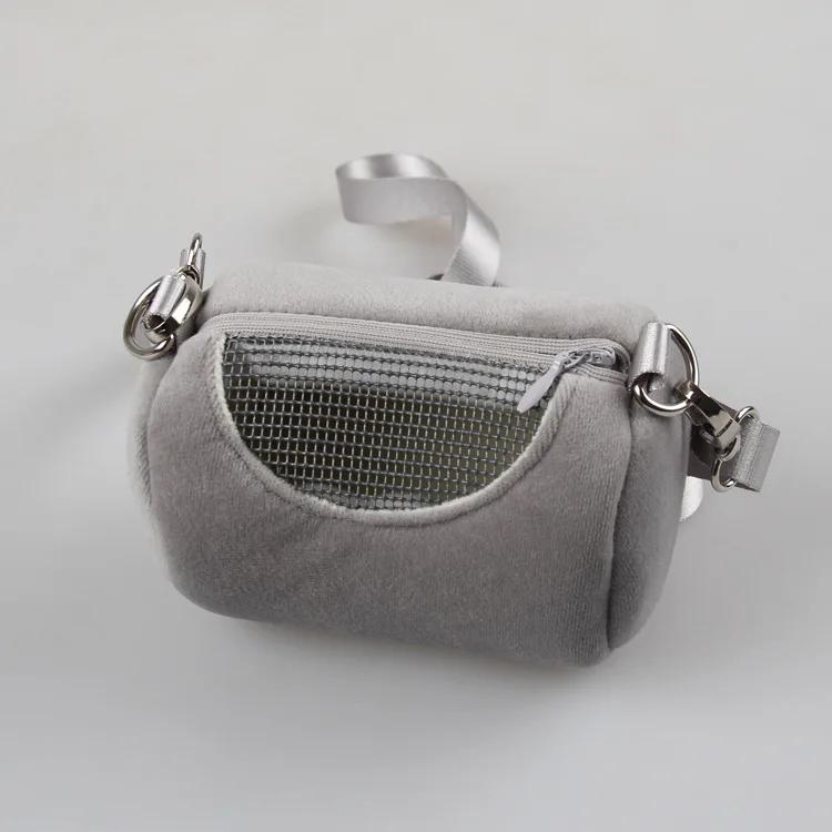 Hamster Carrier Cute Bag Small Pet Outing Cylinder Shoulder Guinea Warm Breathable Bed Squirrel Hedgehog House Cage Nest Supply