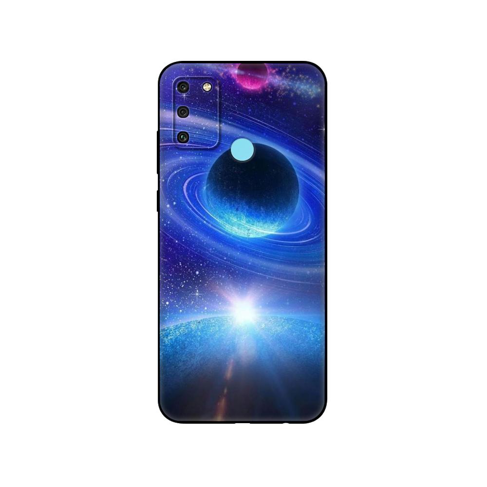 Black Tpu Case For Huawei Honor 8a Prime 8s Prime 9 Lite Honor 9A 9C 9X Premium 9x Pro 9S Sky Space Planet Moon Stars Design