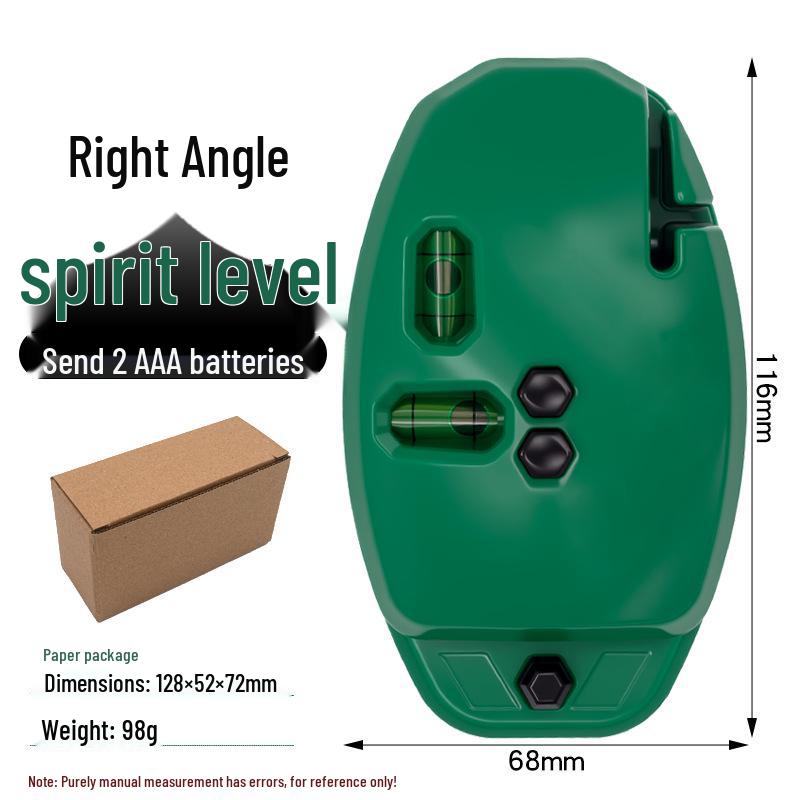 Precision Infrared Laser Level: High-Accuracy 90° Line Marker with Strong Light for Ground Alignment
