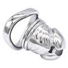 Stainless Steel Metal Chastity Lock CB Lock Cock Penis Cage Adult Sex Toys BDSM   Game Fetish Ball Stretcher Femdom Slave