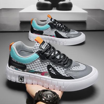 2025 Sommer Herren atmungsaktive lässige Board-Schuhe leichte Einzelschuhe personalisierter Trend Studentensport bequeme Mesh-Schuhe