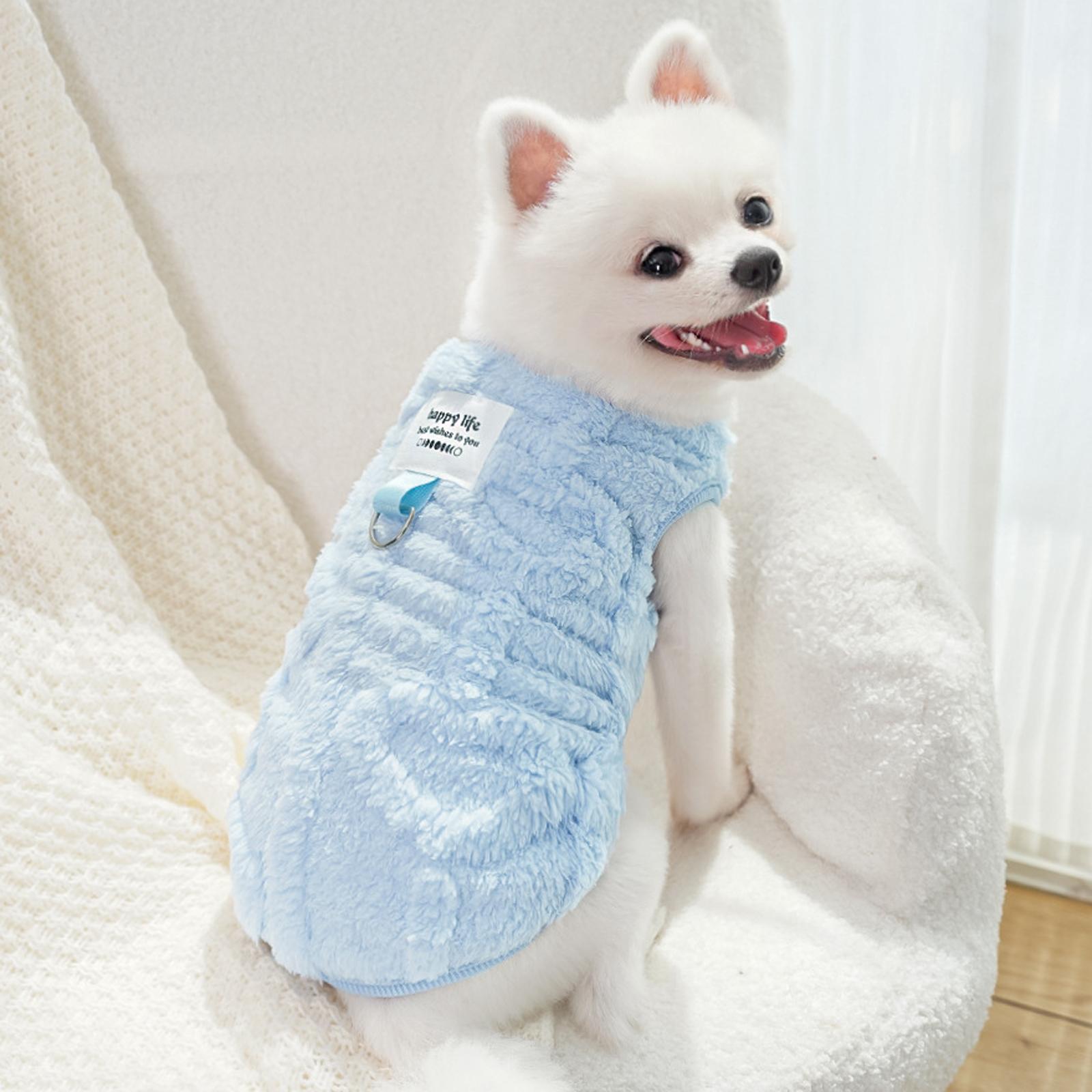 

Зимняя толстовка с капюшоном для маленьких и средних собак XL небесно-голубой