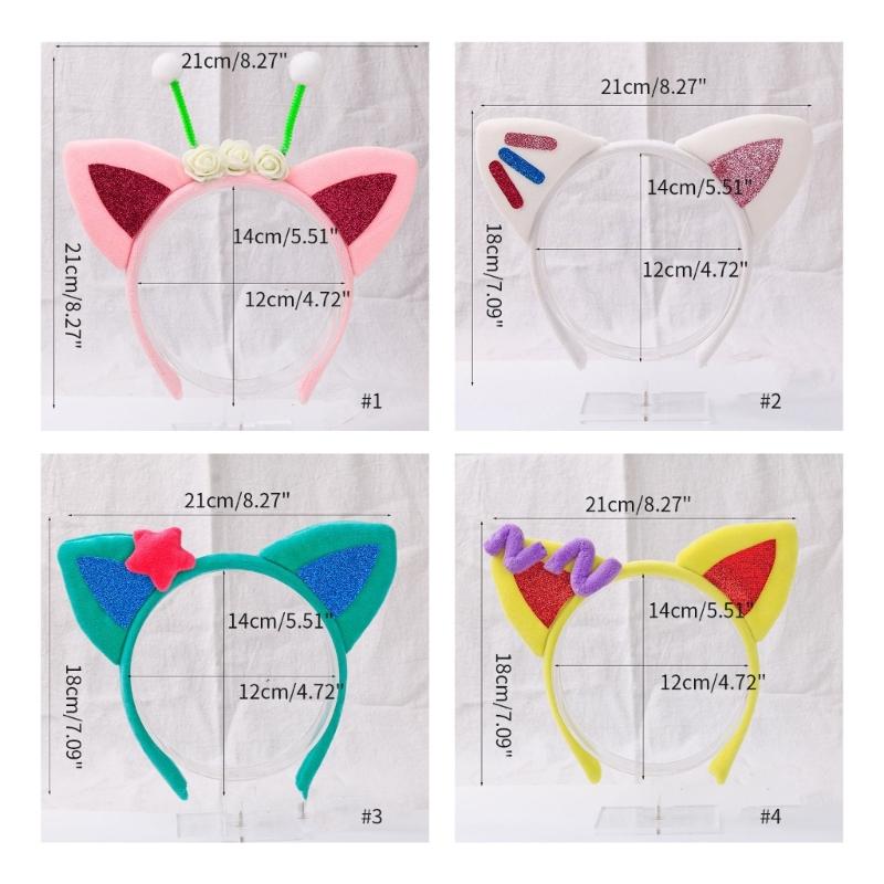 Halloween Cat Ear Hair Hoop Cute Live Broadcast Hair Holder Festival Headwear