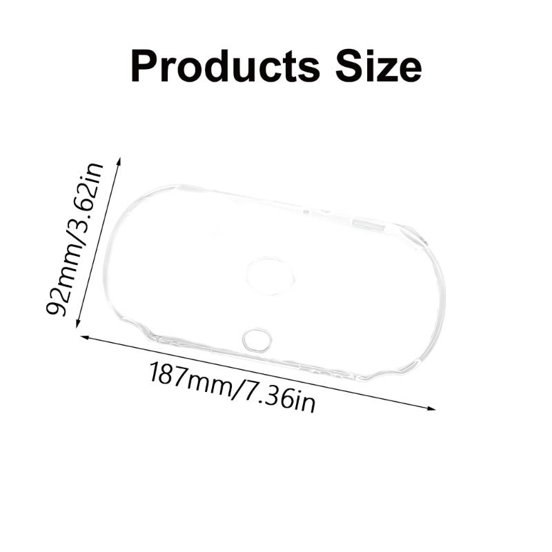 Console Case TPU Cover Waterproof Clear Case Half Coverage Flexible Skin for PSV2000 Gamepad Protector Shell Housing