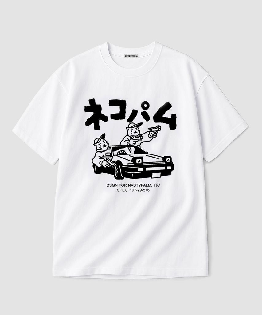 NP STUDIO Neko Palm Guys Oversized T-Shirt White