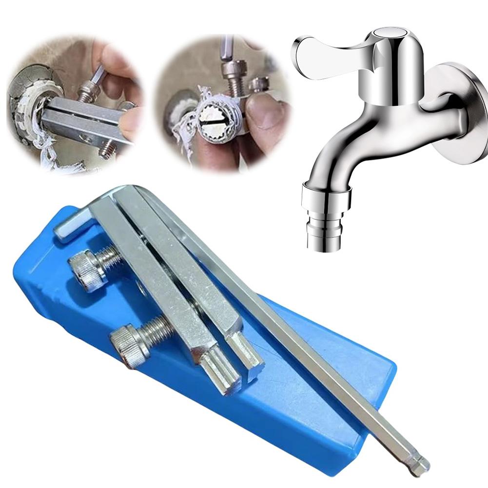 Faucet Angle Valves Broken Wire Extractor,Universal Damage Screw Extractor Remover Tool,Household Manual Plumber Tool