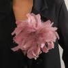 20CM Mode Übertriebene Feder Blume Große Brosche für Frauen Dame Luxus Persönlichkeit Reversnadeln Party Hochzeit Kleidung Schmuck