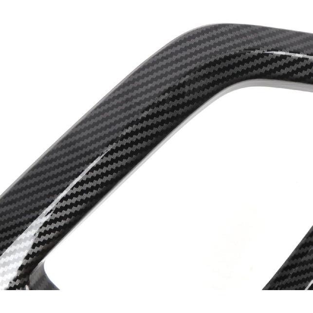 for Honda CRV CR-V Sport Touring Hybrid 2023 2024 2025 2026 Car Accessories ABS Front Bottom Bumper Lid Cover Strip Trim 2PCS (Carbon Fiber Grain)