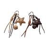 Chic Leather Star Shaped Bag Adornment Commuters Bag Charm Suitable For Parties, Daily Use, Or Travel Adventures