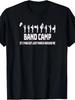 Men'S Band Camp Humor T-Shirt If I Pass Out Just March Around Me Graphic Tee with Marching Band Silh
