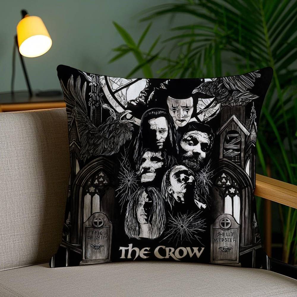 Pillow Case R-Raven C-Crow Movie Sofa Short Plush Double-sided HD Printing Room Home Office Gift Cushion Cover