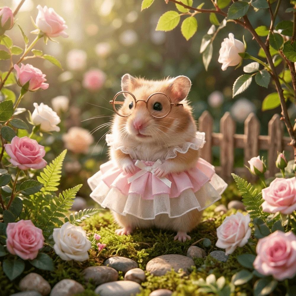 Entzückender Haustier-Tüllrock Leichter Haustier-Latzrock Hamster-Prinzessinnenkleid Vier Jahreszeiten