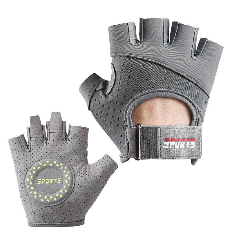

Ice Silk Breathable Women s Fitness Gloves: Non-slip, Wear-resistant, Half-finger, Perfect for Yoga, Weightlifting, Pull-up Bars, and Cycling. Medium