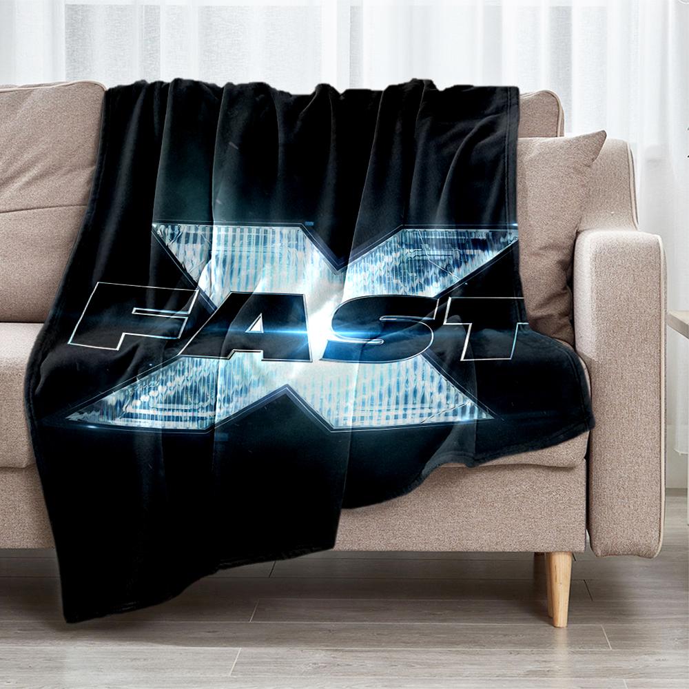 Fast & Furious Theme Printed Blanket - Perfect for Couch, Bed, Travel & Outdoor Use | Machine Washable, Cozy & Durable.