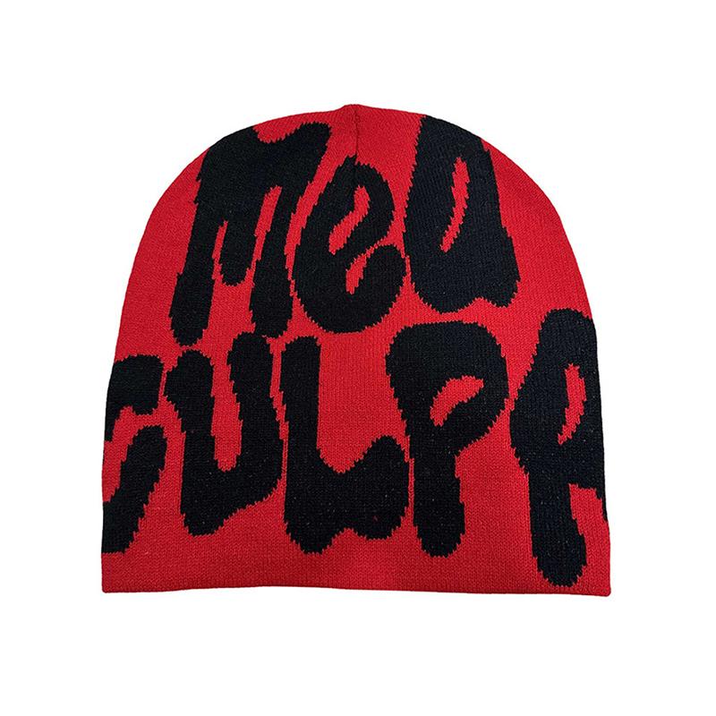 Hip Hop Beanie Hat Cross-Border European And American Trend Letter Knitted Jacquard Hat Men'S And Women'S Beanies