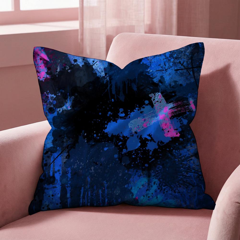 Street Graffiti Texture Cushion Cover MultiScene Pillow Cover for Home  Car  Reversible Soft  Durable for Daily Use