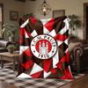 FC St. Pauli Football Print Flannel Blanket Soft Warm Sofa Bed Throw Blanket For Home Office Bedroom