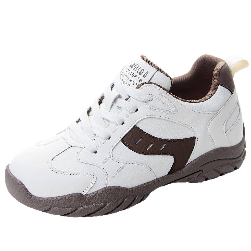 Autumn New Thick-soled German Training Shoes Women's Versatile Casual Shoes Soft-soled Leather Sports Running Shoes