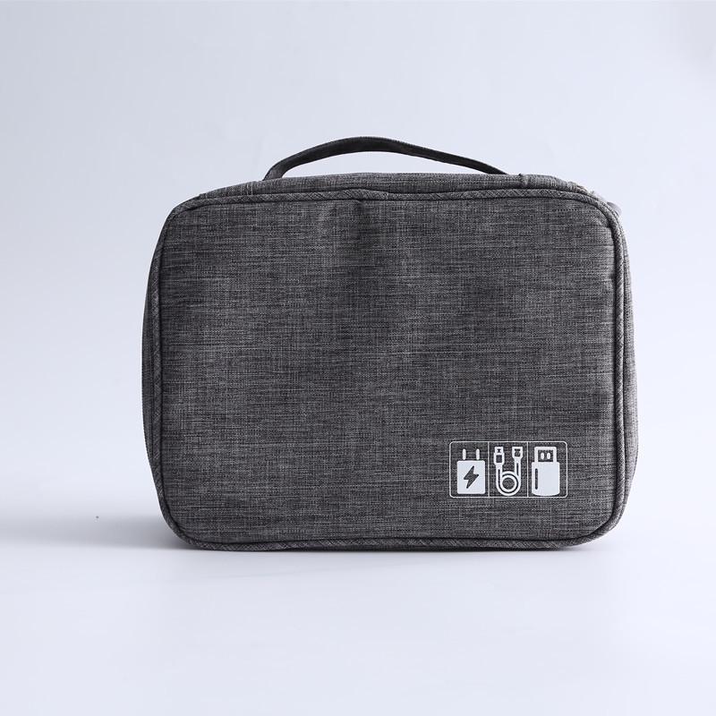 New Portable Data Cable and Digital Accessories Travel Bag