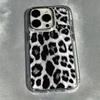 Black Leopard Print Clear Phone Case For iPhone 17 16e 16 15 14 13 12 11 Mini Pro Max X XR XSMAX 8 7 Air Plus Transparent Cover