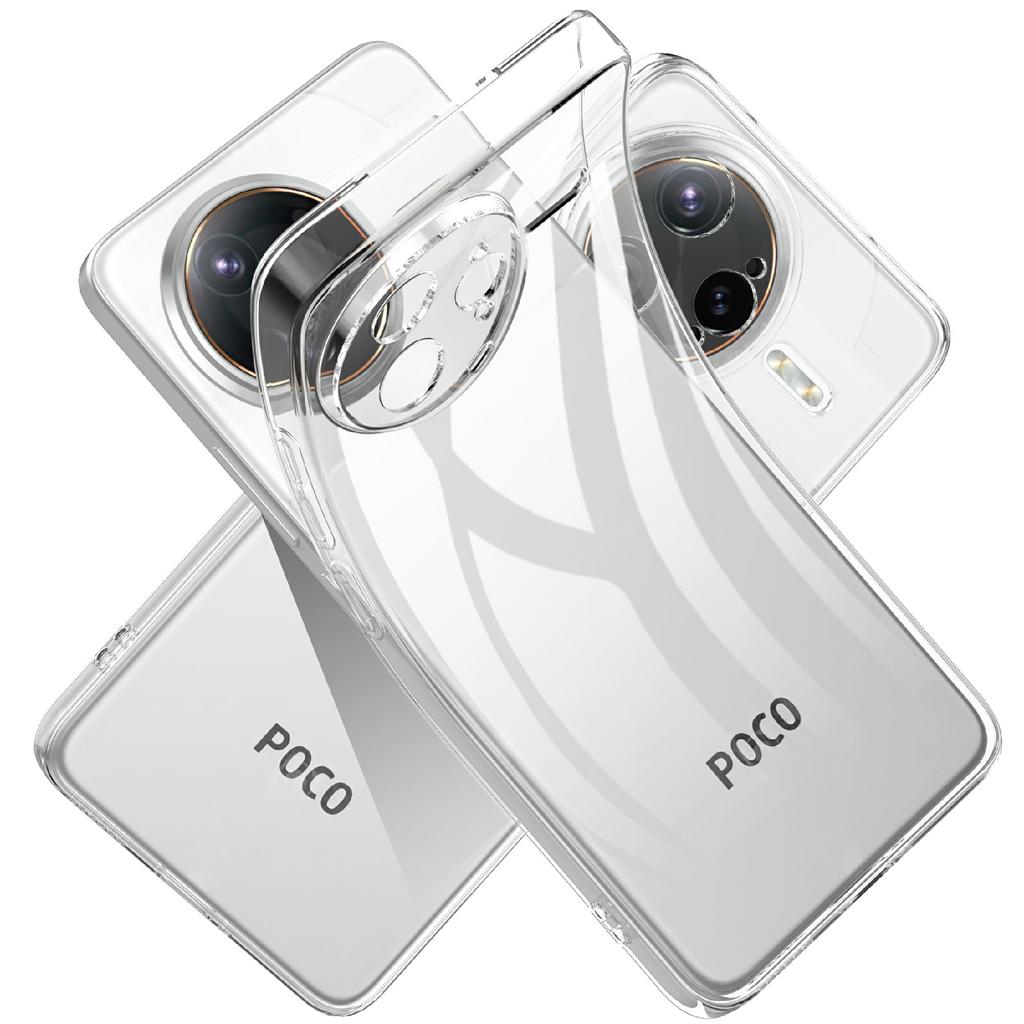 For Xiaomi Poco F7 Ultra 5G/Redmi K80 Pro 5G Case Anti-Fingerprint Crystal Clear TPU Phone Cover