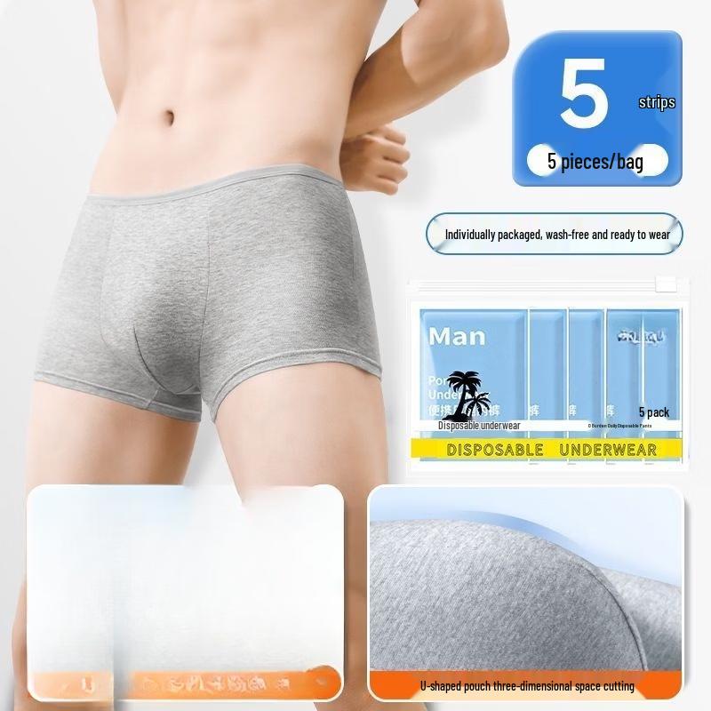 Shixun Men's Disposable Boxer Briefs