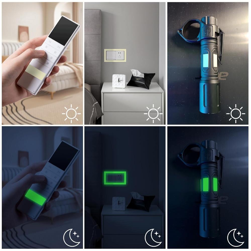 5M Luminous Tape Storage Stair Anti-Slip Green Warning Ground Lighting Fluorescence Tape Safety Exit Warning Luminous Stickers